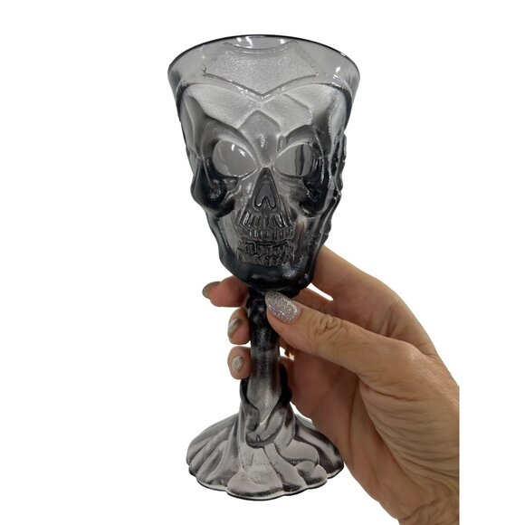 Halloween Black Skeleton Pitcher 2 Goblets Serveware Bar Dining Party Decoration - Picture 14 of 14
